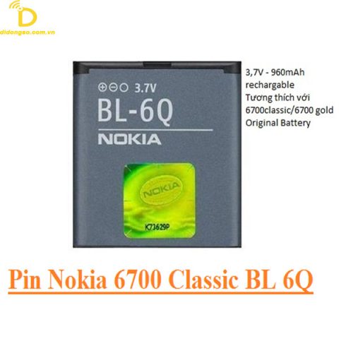 Pin Nokia 6700 BL-6Q